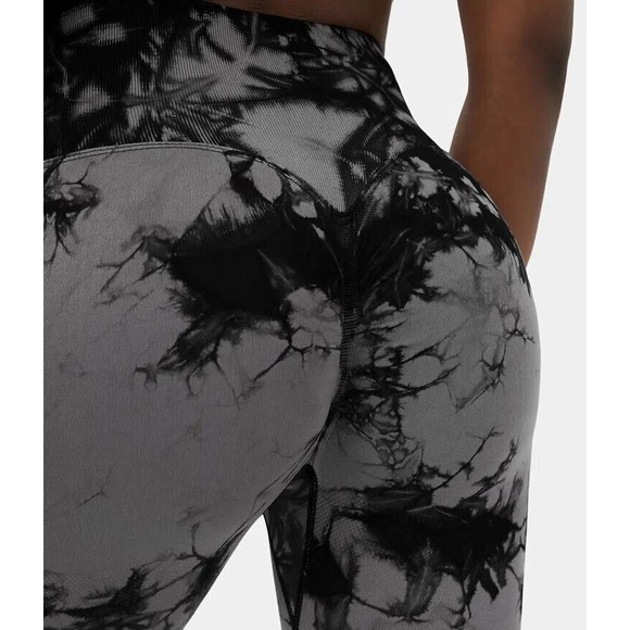 NWT & Bag Halara High Waisted Ruched Butt Lifting Tie Dye Yoga Leggings Size XS - Picture 7 of 16